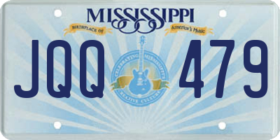 MS license plate JQQ479