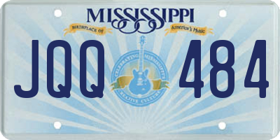 MS license plate JQQ484