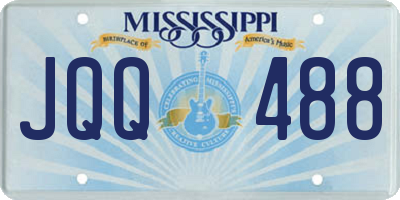 MS license plate JQQ488