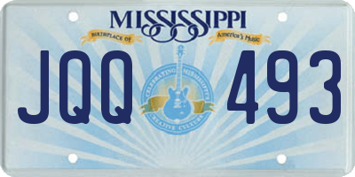 MS license plate JQQ493