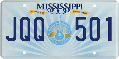 MS license plate JQQ501