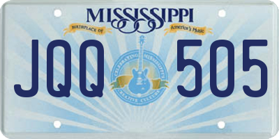 MS license plate JQQ505