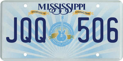 MS license plate JQQ506