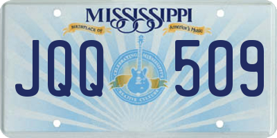 MS license plate JQQ509