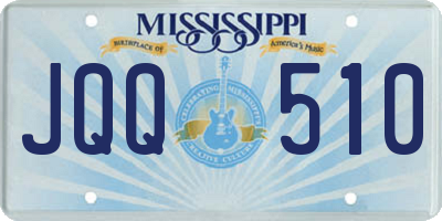 MS license plate JQQ510