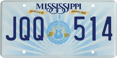 MS license plate JQQ514