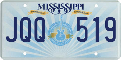 MS license plate JQQ519