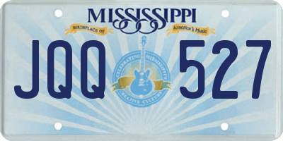MS license plate JQQ527