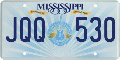 MS license plate JQQ530