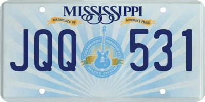 MS license plate JQQ531
