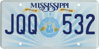 MS license plate JQQ532