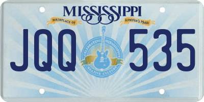 MS license plate JQQ535