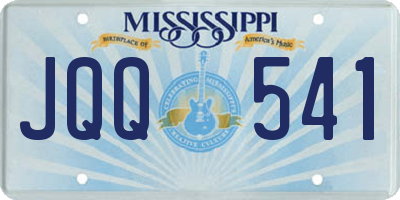 MS license plate JQQ541
