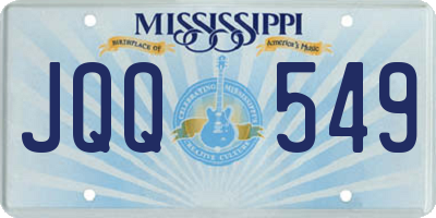 MS license plate JQQ549