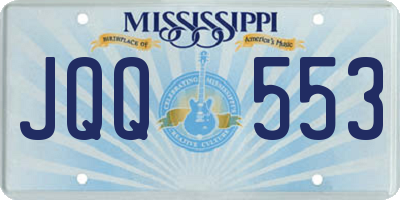 MS license plate JQQ553