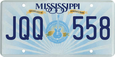 MS license plate JQQ558