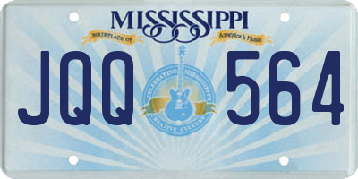MS license plate JQQ564