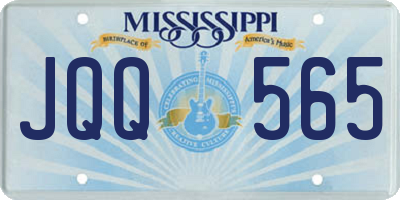 MS license plate JQQ565