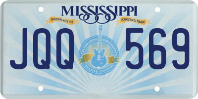 MS license plate JQQ569