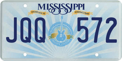 MS license plate JQQ572