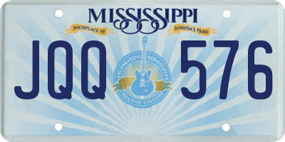 MS license plate JQQ576