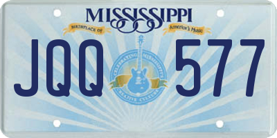 MS license plate JQQ577