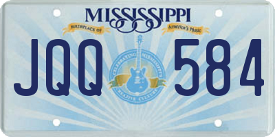 MS license plate JQQ584