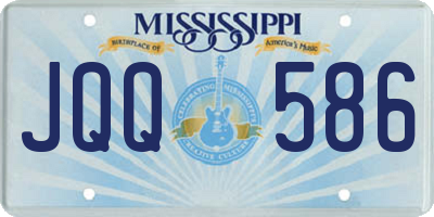 MS license plate JQQ586