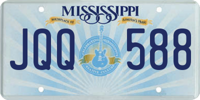 MS license plate JQQ588