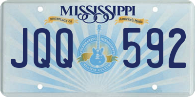 MS license plate JQQ592