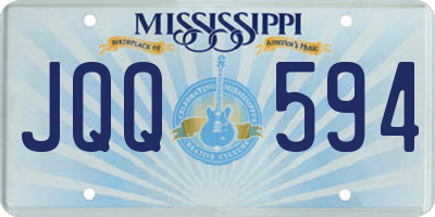 MS license plate JQQ594