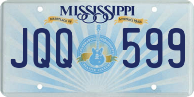 MS license plate JQQ599