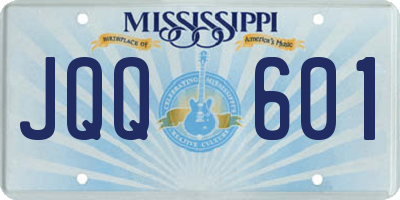 MS license plate JQQ601