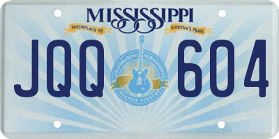 MS license plate JQQ604