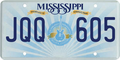 MS license plate JQQ605