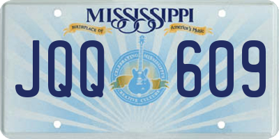 MS license plate JQQ609
