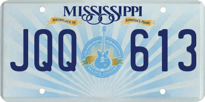 MS license plate JQQ613