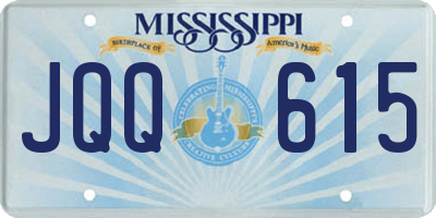 MS license plate JQQ615