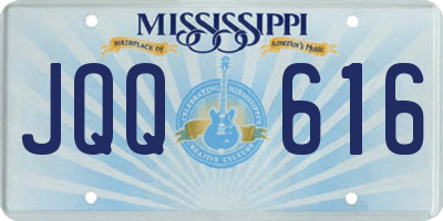 MS license plate JQQ616