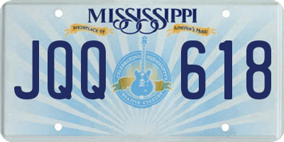MS license plate JQQ618