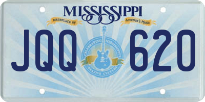 MS license plate JQQ620