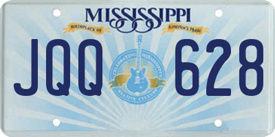MS license plate JQQ628