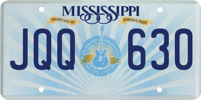 MS license plate JQQ630