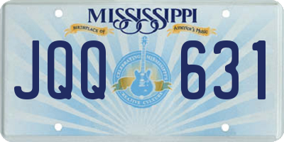 MS license plate JQQ631