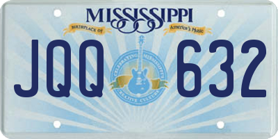 MS license plate JQQ632