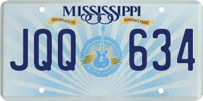 MS license plate JQQ634