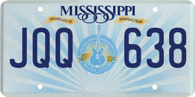 MS license plate JQQ638