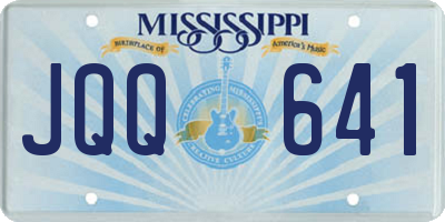 MS license plate JQQ641