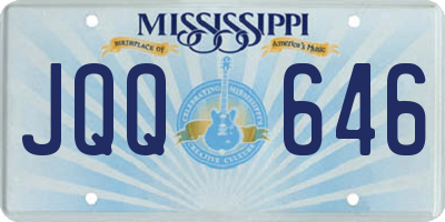 MS license plate JQQ646