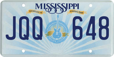MS license plate JQQ648